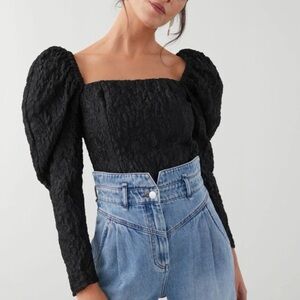 & Other Stories Jacquard Top